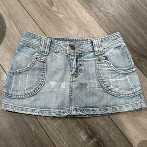 NWOT! Diesel low-rise denim miniskirt